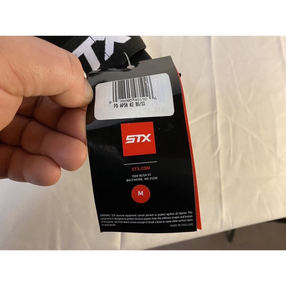 STX STALLION 100 LACROSSE ARM PAD MEDIUM RIGHT PAD ONLY BLACK/YELLOW - Picture 5 of 5